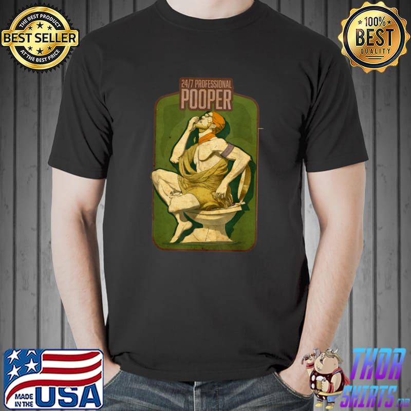 Professional Pooper Job Graphic Poop TShirt, hoodie, sweater, long
