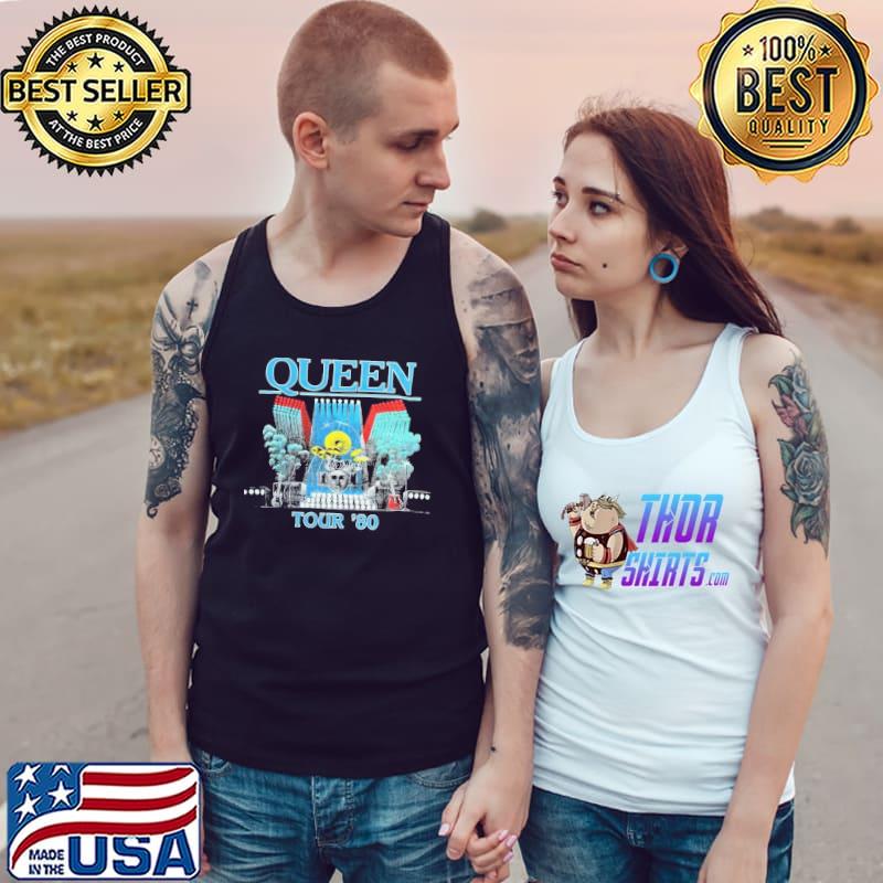 Queen tour 80 retro design 100 ly licensed classic s Tank Top