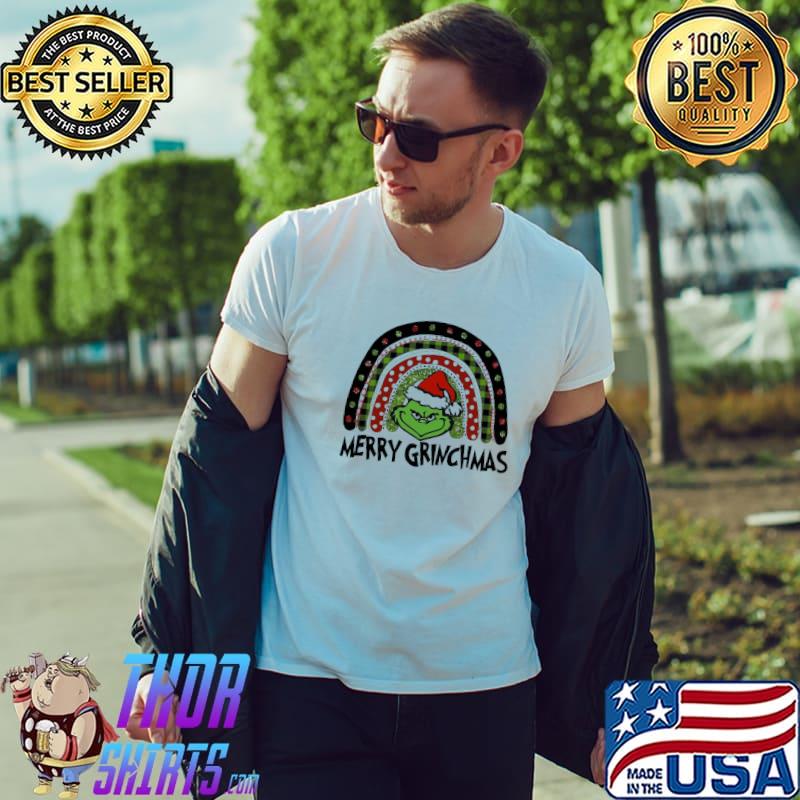 Rainbow merry christmas grinch trending classic shirt