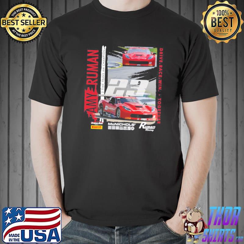 Rumanmcnichols design retro nascar car racing sport shirt