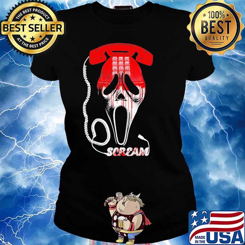 Scream Horror Telephone Shirt Ladies tee