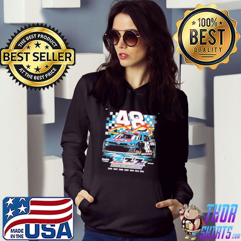 Seven time champions retro nascar car racing sports Hoodie