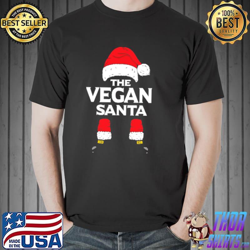 vegan santa matching family group christmas pajama classic hoodie, sweater, long sleeve and tank top