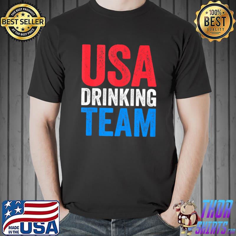 Vintage USA Drinking Team Baseball Jersey