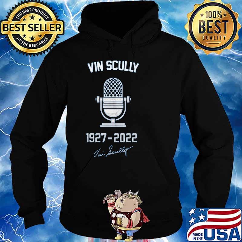 Vin Scully 1927 2022 signature forever the voice of the dodgers s Hoodie