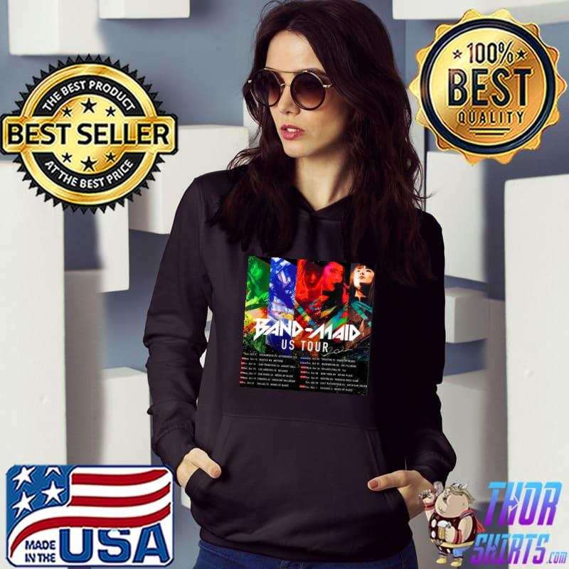 Band maid us tour dates shirt, hoodie, sweater, long sleeve