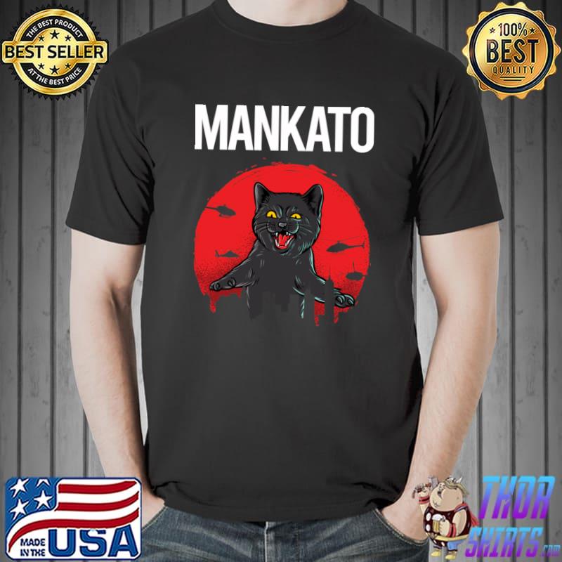 Black Cat Mankato Blood Moon Monster T-Shirt