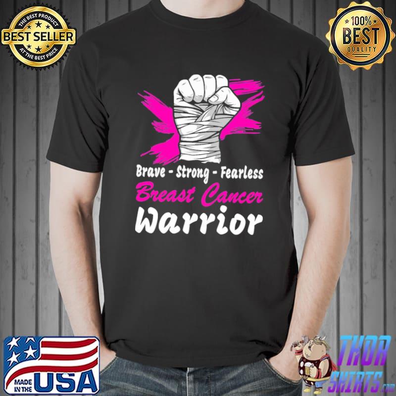 Breast cancer awareness warrior support breast classic shirt