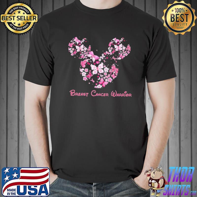 Disney cancer warrior support breast cancer awareness classic shirt