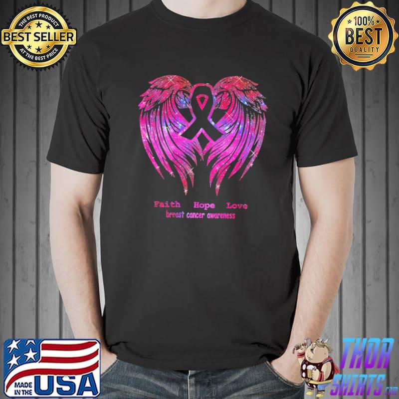 Faith hope love breast cancer awareness classic shirt