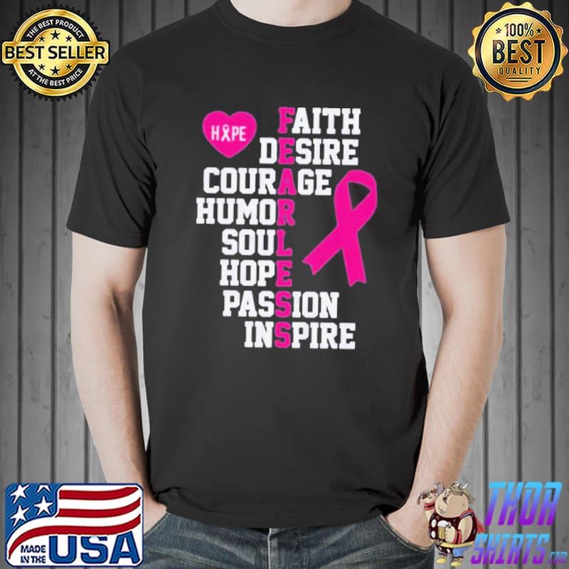 Fearless breast cancer awareness classic shirt