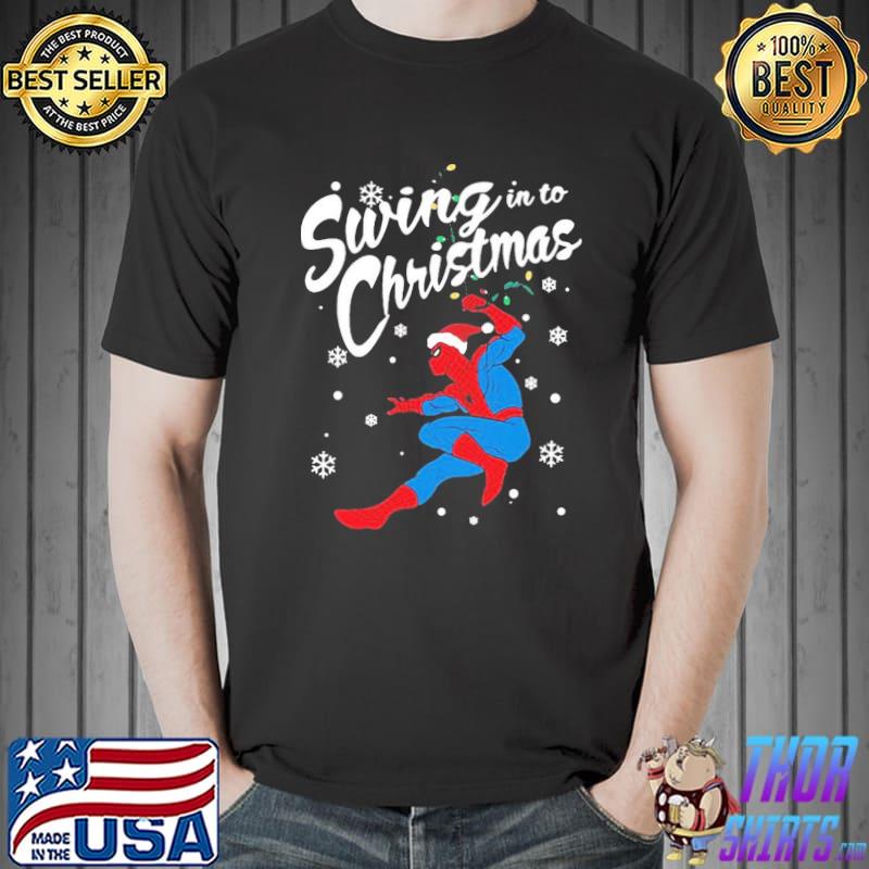 Beautiful santa spider man christmas shirt