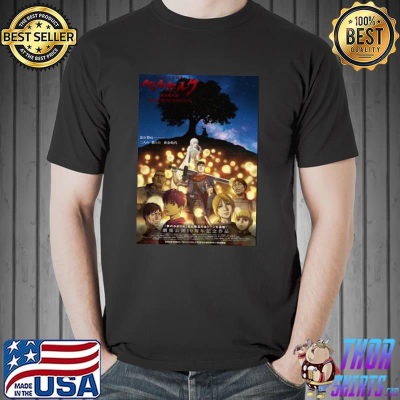 Berserk ogon jidaihen memorial edition anime trending shirt