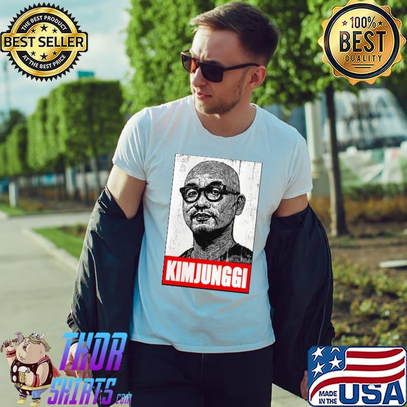 Black and white portrait kim jung gI rip shirt