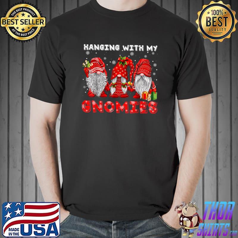 Christmas Gnome Hanging With My Gnomies Family Pajamas T-Shirt