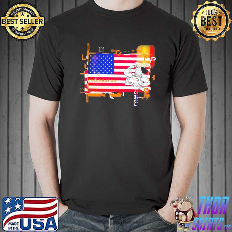 Columbus day usa flag new design shirt