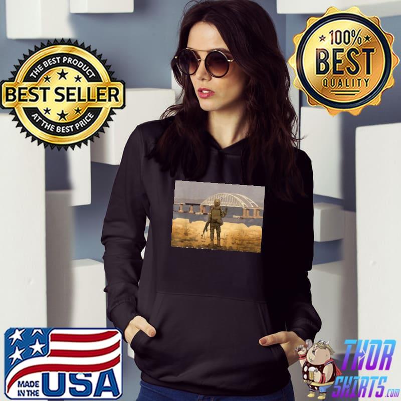 Crimea's kerch bridge stamp crimea bridge peninsula Ukraine 2022 bridge peninsula s Hoodie
