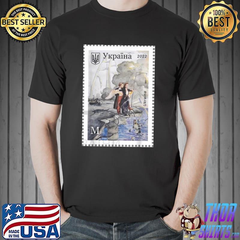 Crimea's kerch bridge stamp crimea bridge peninsula Ukraine bridge peninsula 2022 shirt