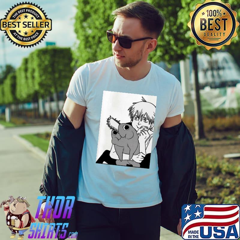 DenjI and pochita chainsaw man shirt