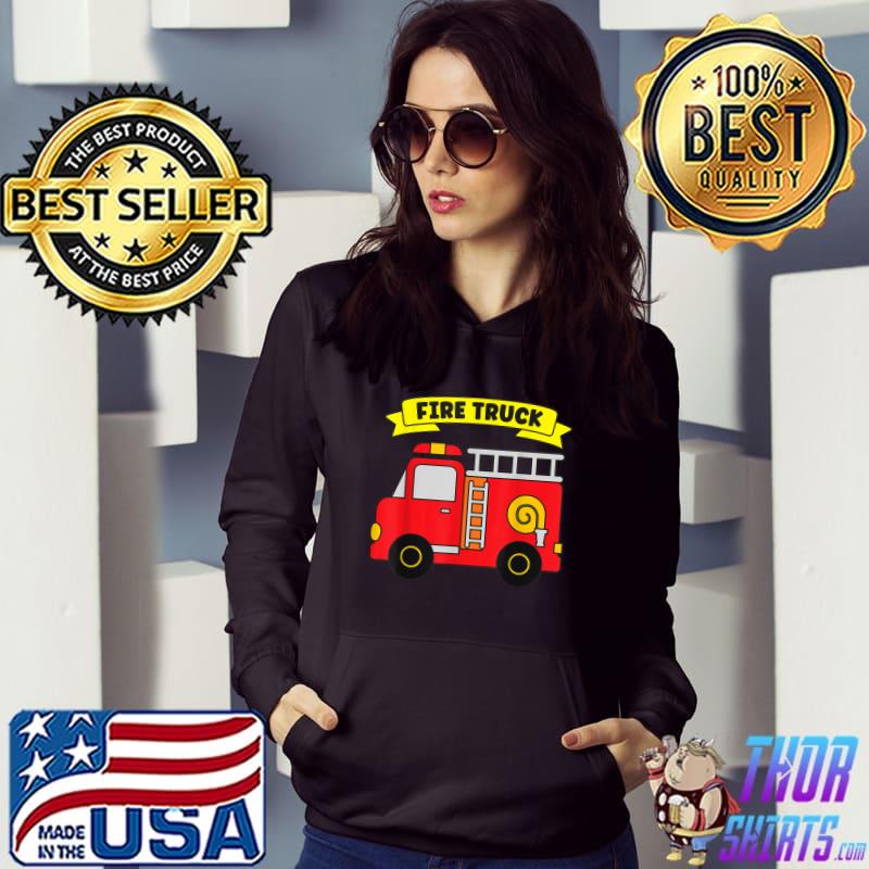 Fire Truck Firefighter Fireman Safety Prevention Week Hero T-Shirt Hoodie
