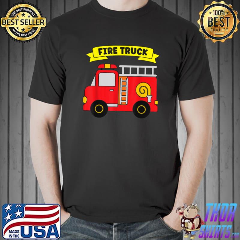 Fire Truck Firefighter Fireman Safety Prevention Week Hero T-Shirt