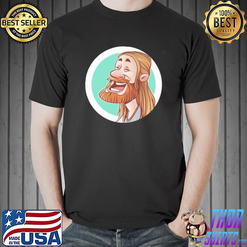 Funny beard sam ryder chibI space man shirt