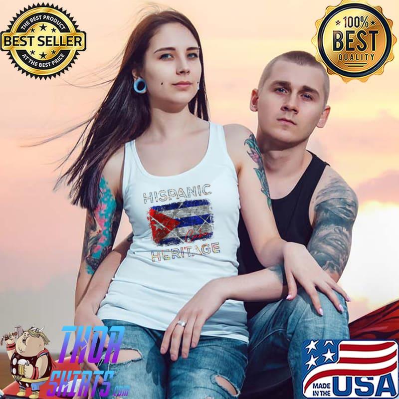 Hispanic heritage month Cuba flag latino cuban pride s Tank Top