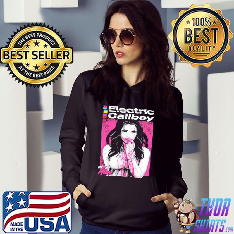 Hungry young woman electric callboy s Hoodie