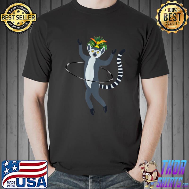 Lemur Hula Hooping FrontBack T-Shirt