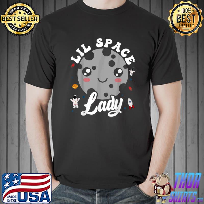Lil Space Lady Astronomy Planet T-Shirt