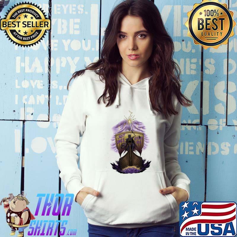Minnesota vikings Football just once before I die skeleton lightning trending s Hoodie