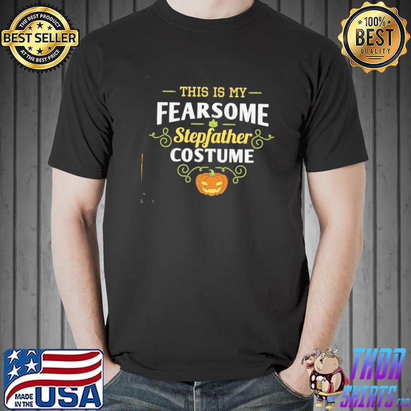 My fear some step fahter pumpkin halloween stepdad retro art shirt
