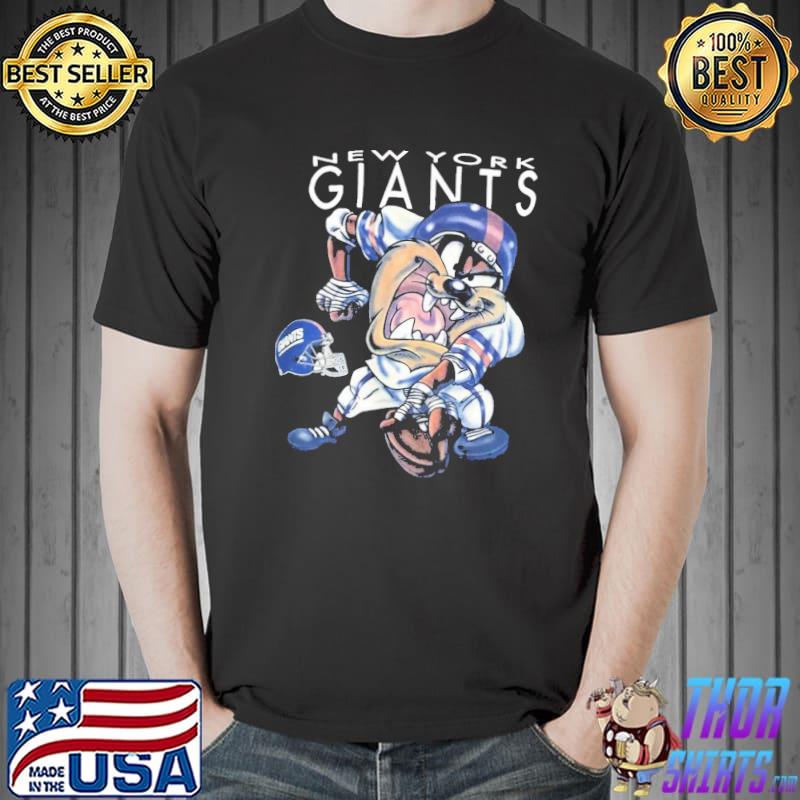 NFL giants looney tunes taz new york giants new design shirt