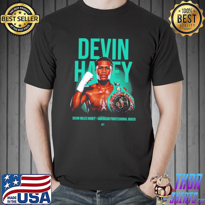 No 1 devin haney boxing shirt
