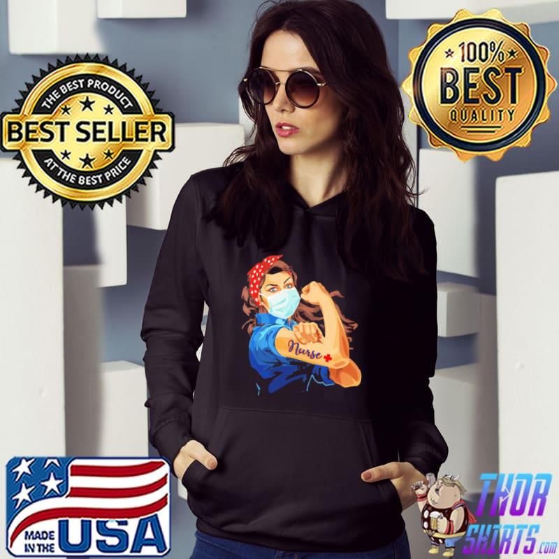 Nurse with mask face life disease for nurse christmas s Hoodie