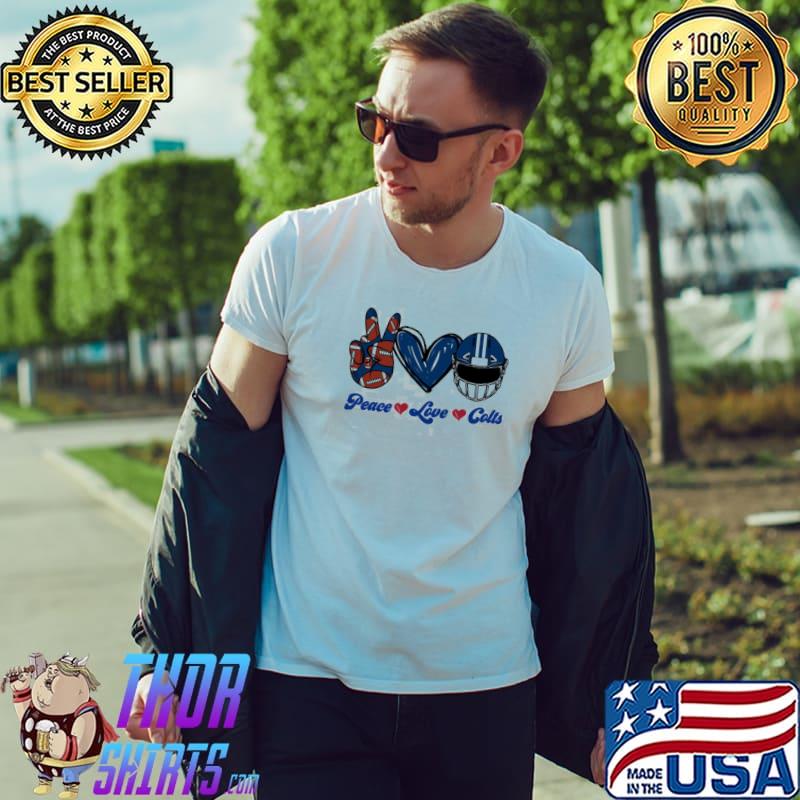 Peace love indianapolis colts Football team trending shirt