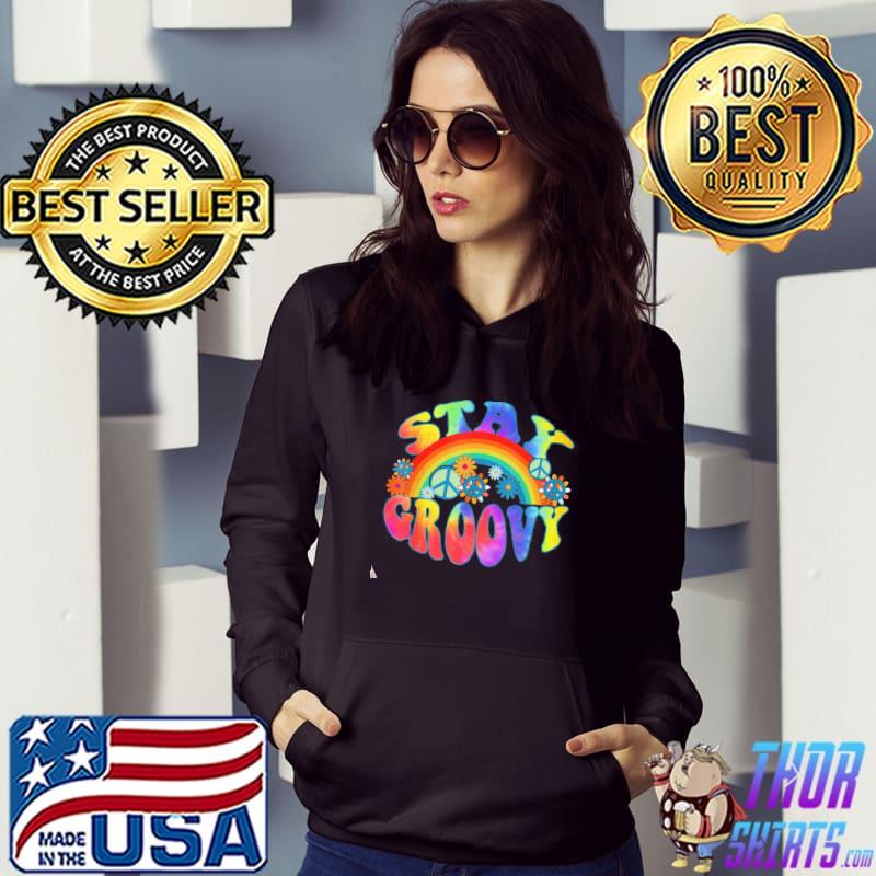 Peace sign love 60s 70s tie dye hippie halloween stay groovy s Hoodie