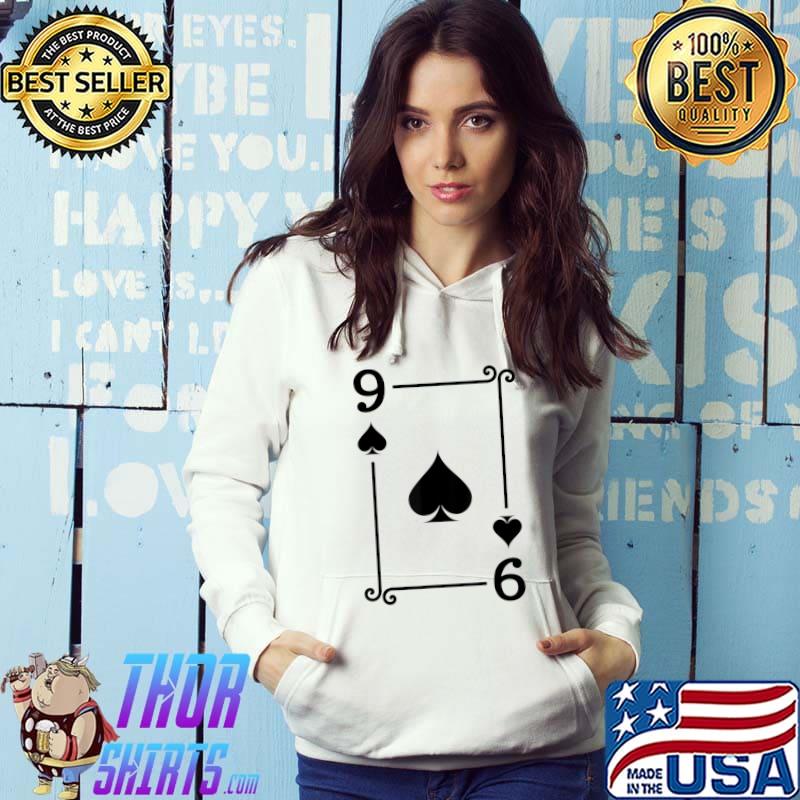 Playing Cards Costume 9 Spades Card Nine Card T-Shirt Hoodie