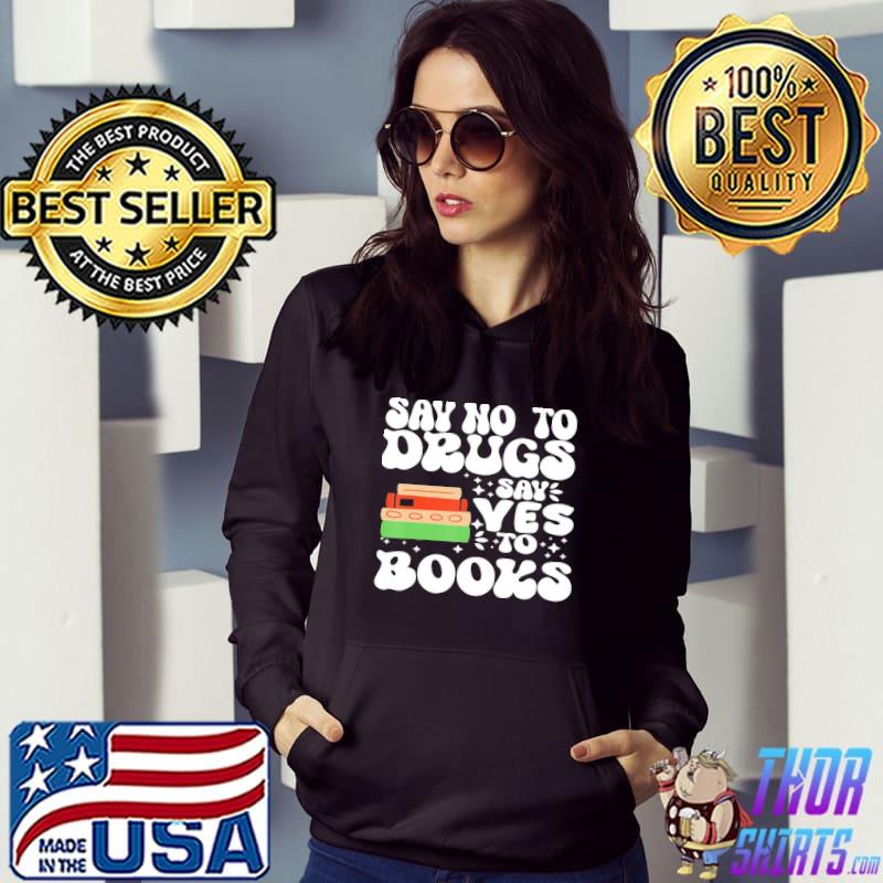 Red ribbon week say no to drugs say yes to books learning s Hoodie