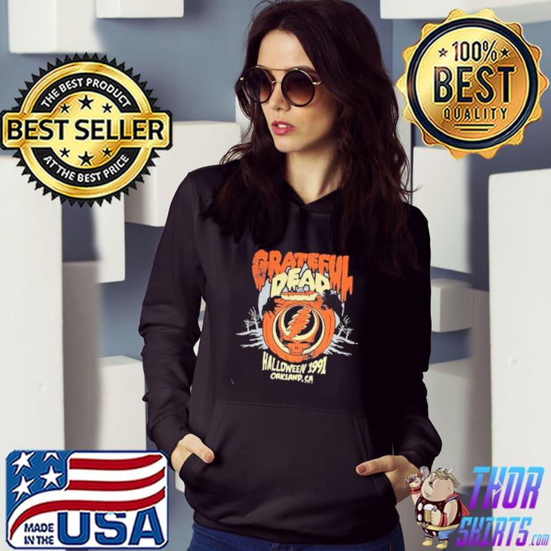 Ripple junction pumpkin adult grateful dead halloween retro art s Hoodie