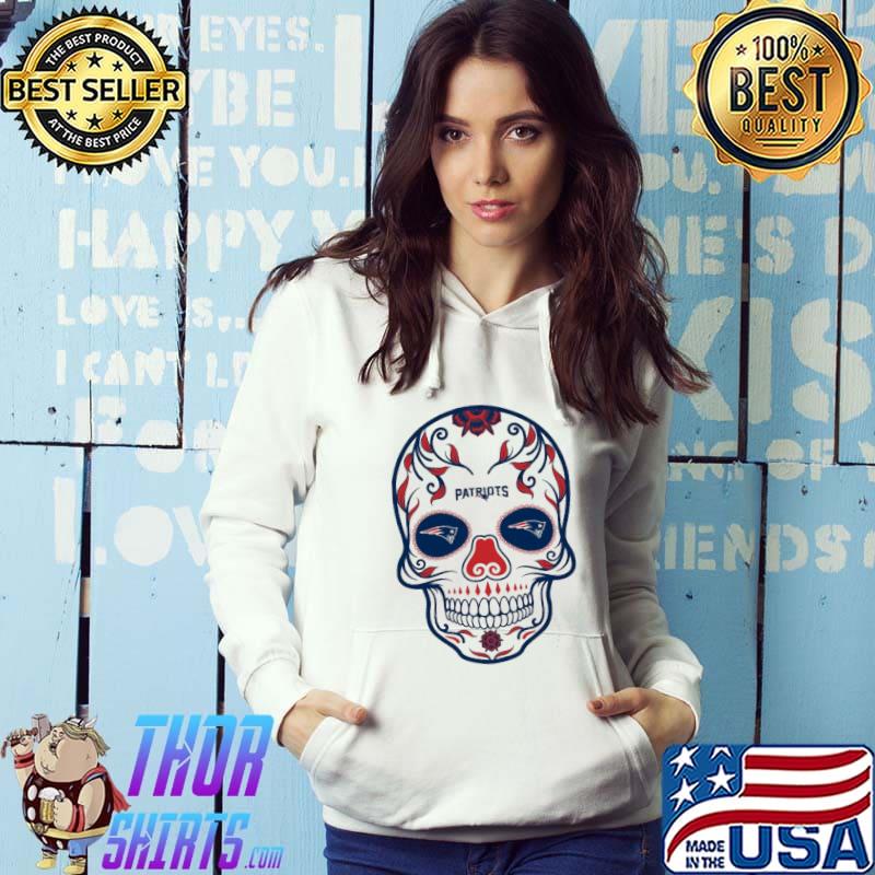Skull art new england Patriots Football trending s Hoodie