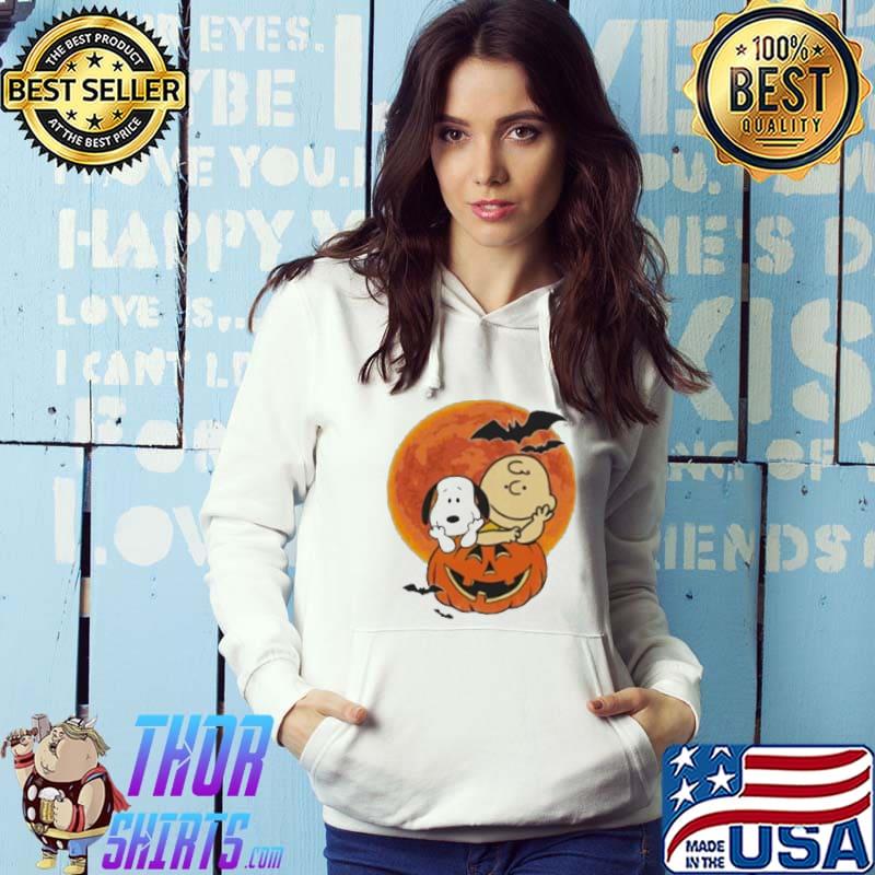 Snoopy Charlie brown halloween scary pumpkin Charlie brown halloween retro art s Hoodie