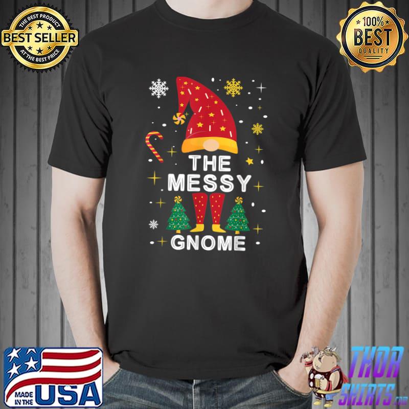 The Messy Gnome Christmas Plaid Matching Family Elf Pajama T-Shirt