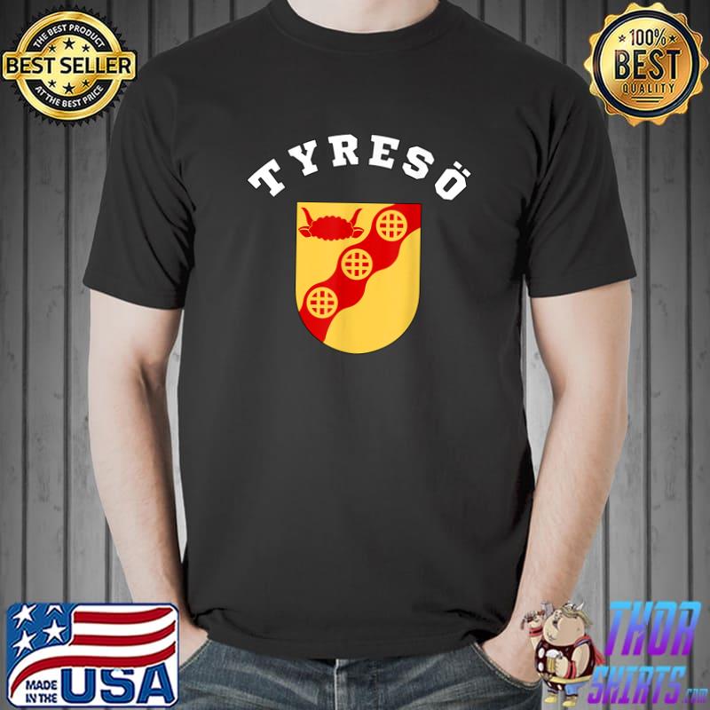 Tyresö Coat Of Arms Flag National Pride Souvenir T-Shirt