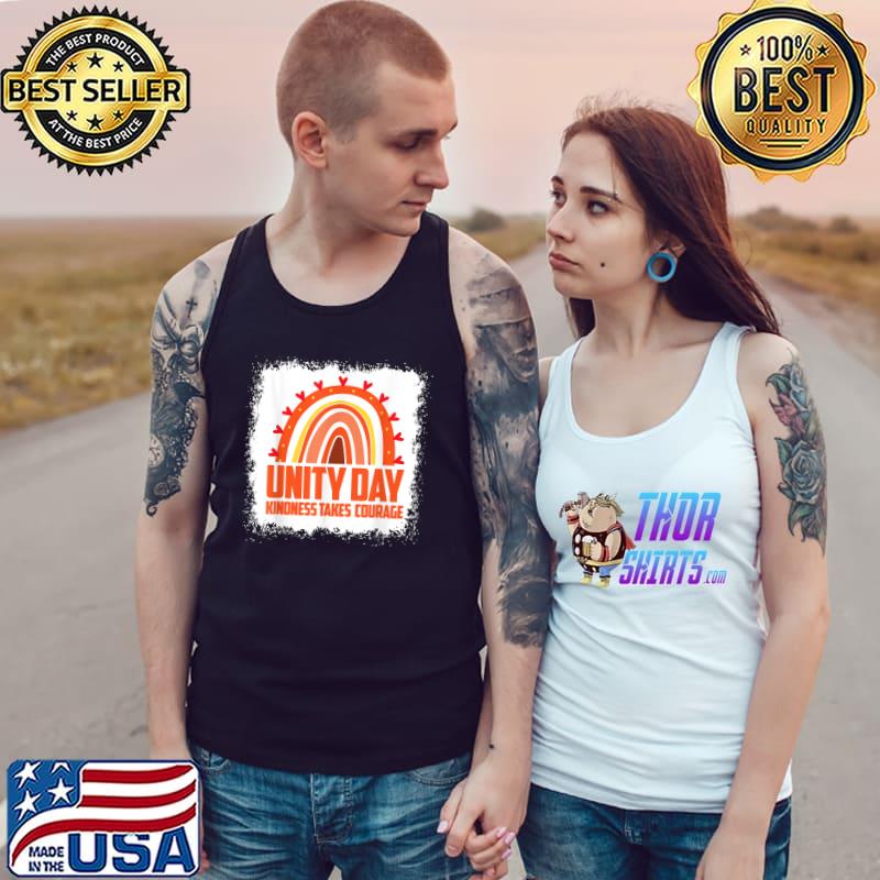 Unity Day Orange Kindness Takes Courage Unity Day Rainbow T-Shirt Tank Top