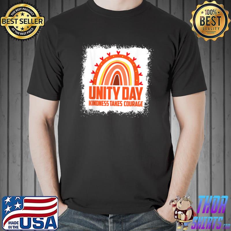 Unity Day Orange Kindness Takes Courage Unity Day Rainbow T-Shirt