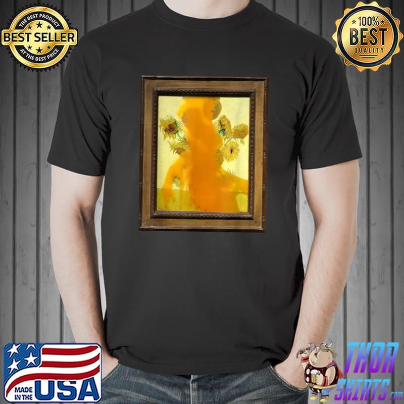 Van Gogh Sunflowers Just Stop Oil activists T-Shirt