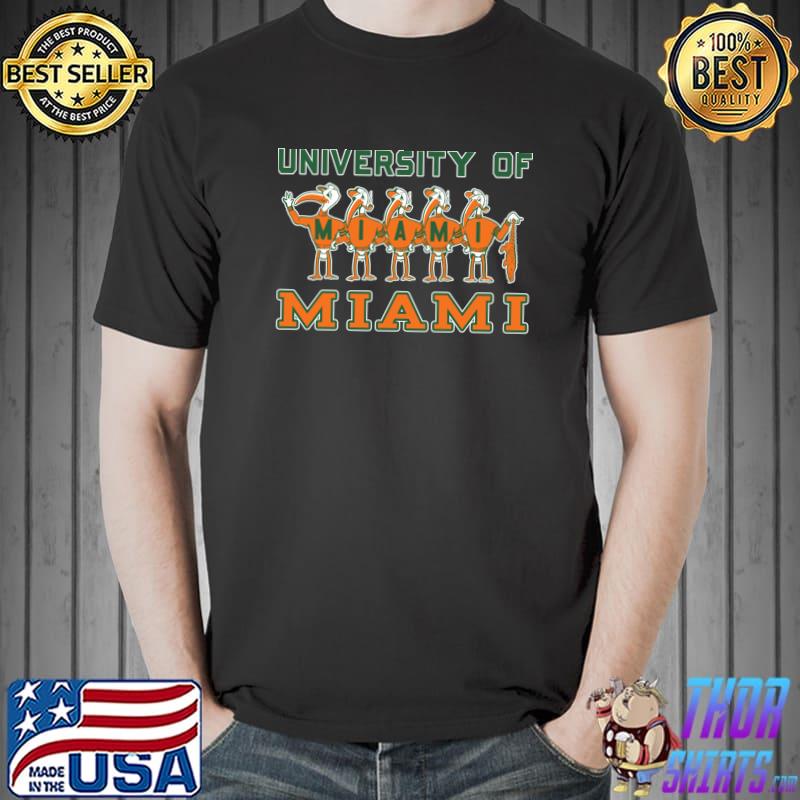 Vintage Group Of IbisMascots For Miami Sebastian T-Shirt