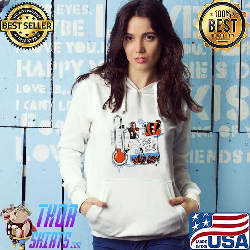 Who dey Joe burrow Joe cool Football player trending s Hoodie