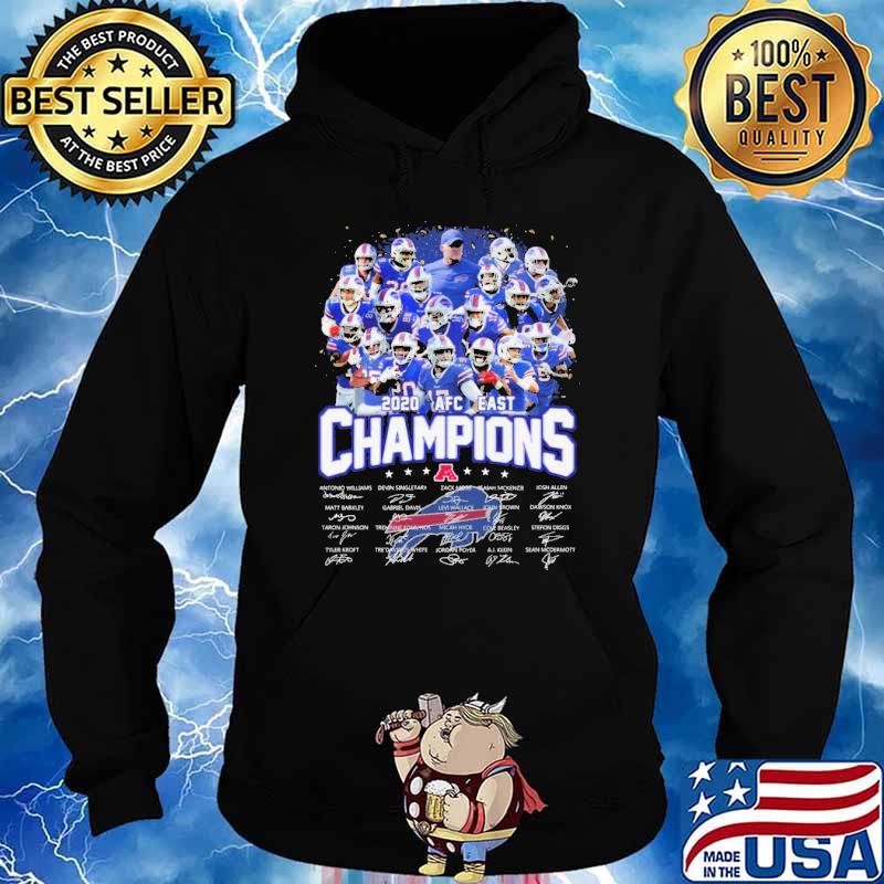 Buffalo Bills AFC East Division Champions 2020 Signature New Shirt, hoodie,  sweater, long sleeve and tank top